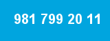 981 799 20 11 981 799 20 11